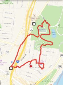 Map My Run App Screen