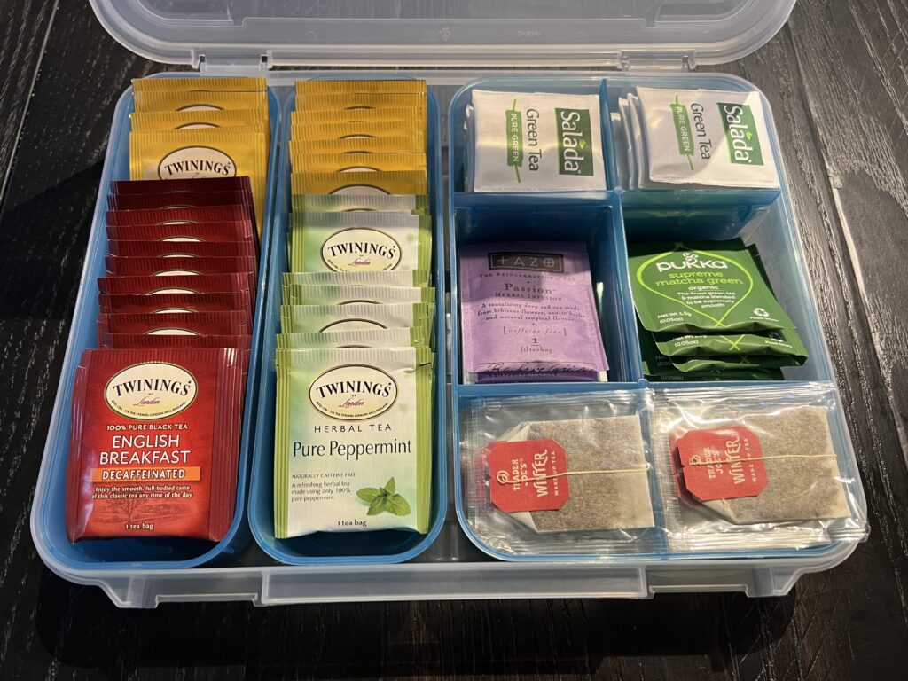 Organizing Tea Packets