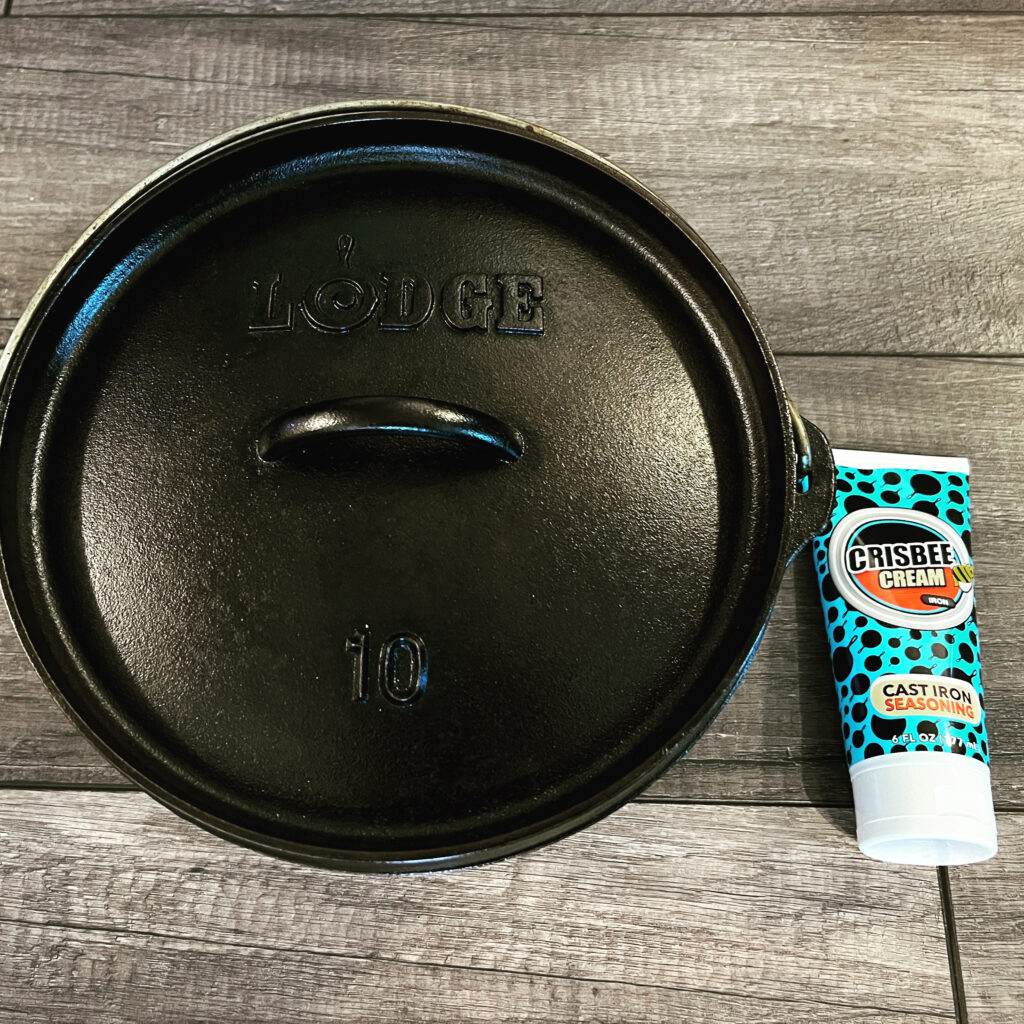 Cast Iron Seasoning with Crisbee Cream