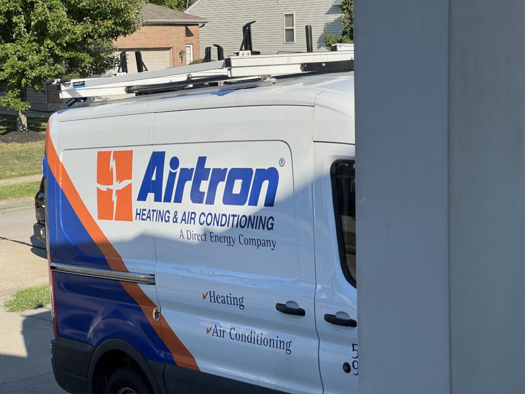 Airtron Van In The Driveway