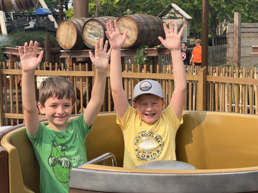Riding The New Barrel Ride At Kings Island