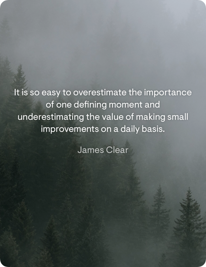Quote from Stoic App - James Clear