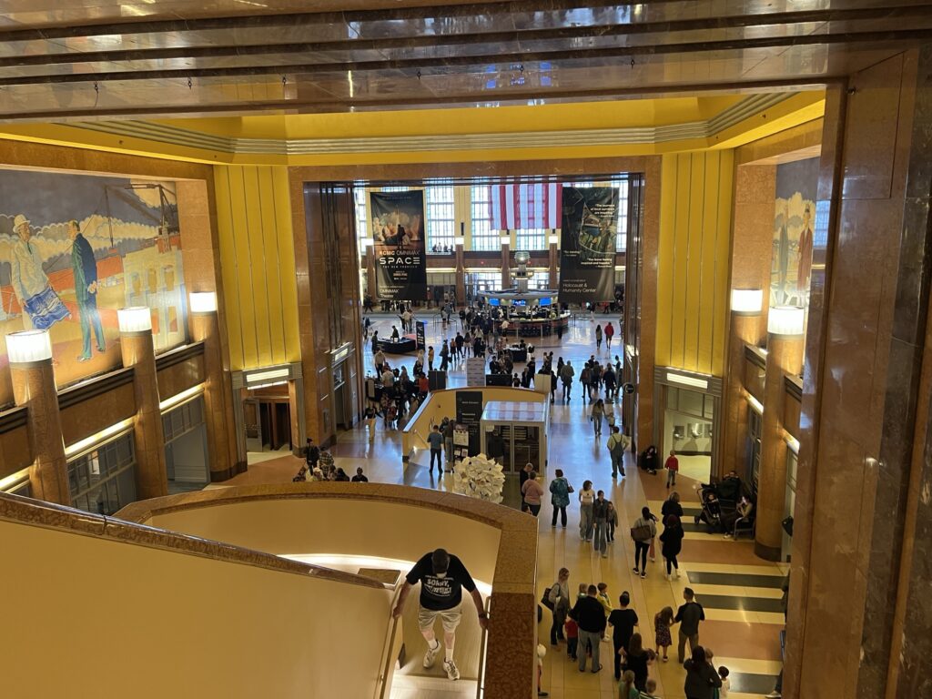 Looking Down From The Balcony At Cincinnati Museum Center