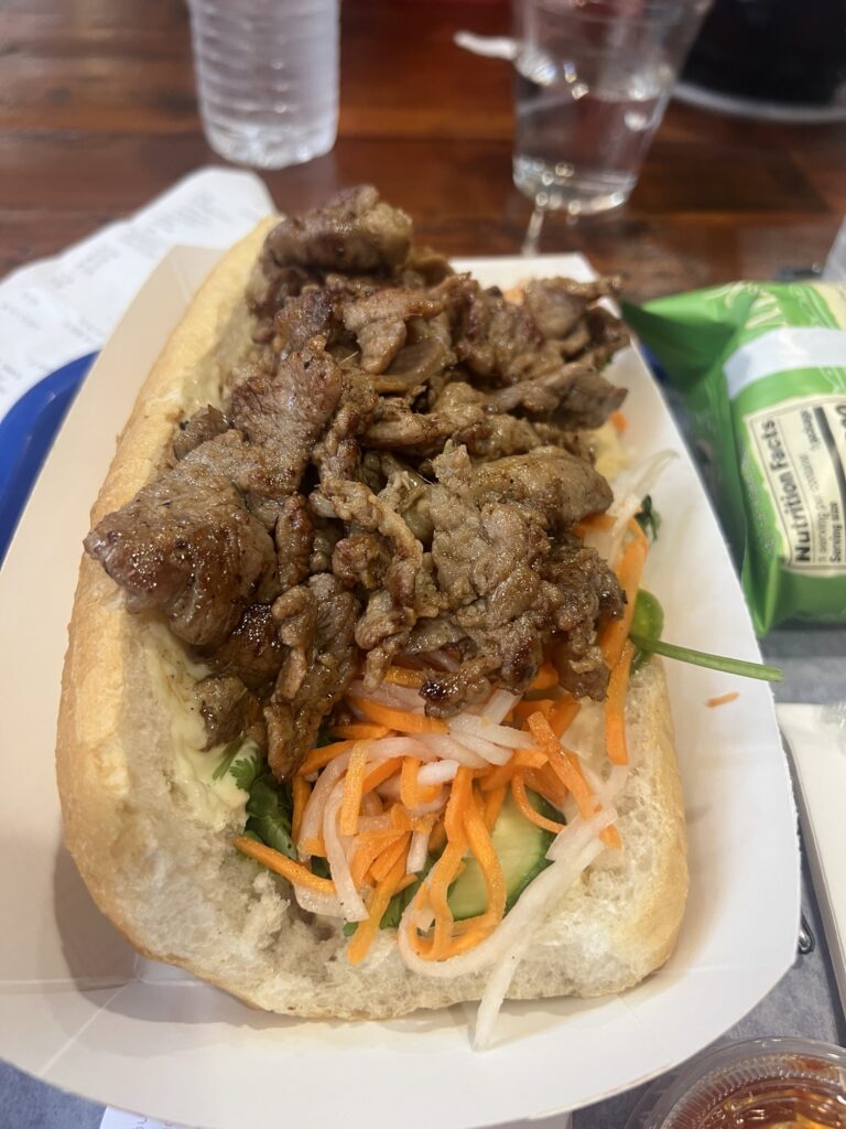 A Delicious Banh Mi Sandwich