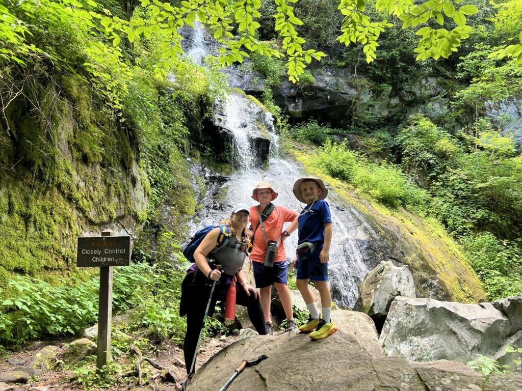 Family Photo At HenWallow Falls