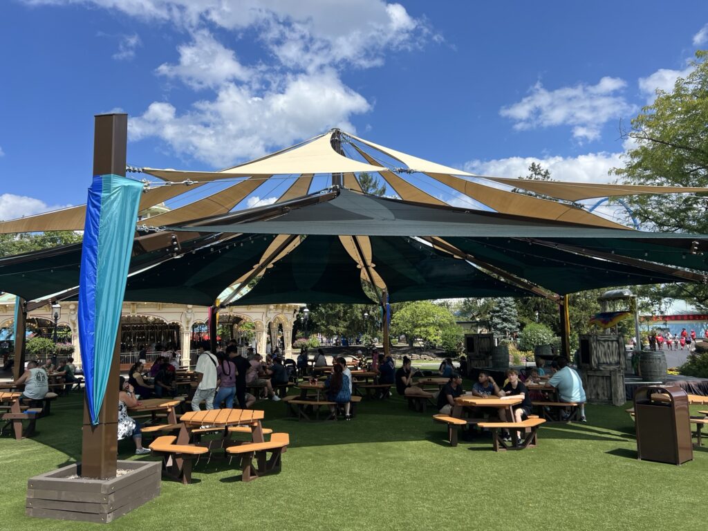 A New Shade Tent at Kings Island, the Only Real Investment I Saw in the Park This Year