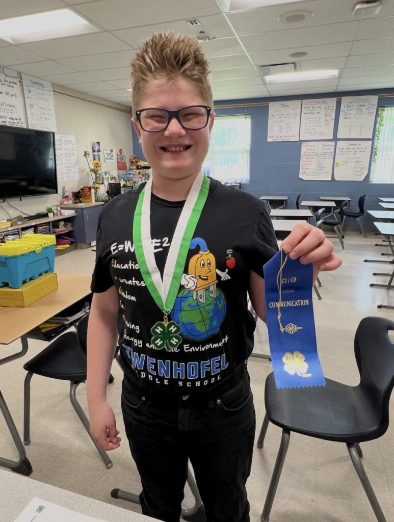 Ted Won First Prize at 4H Communication Competition