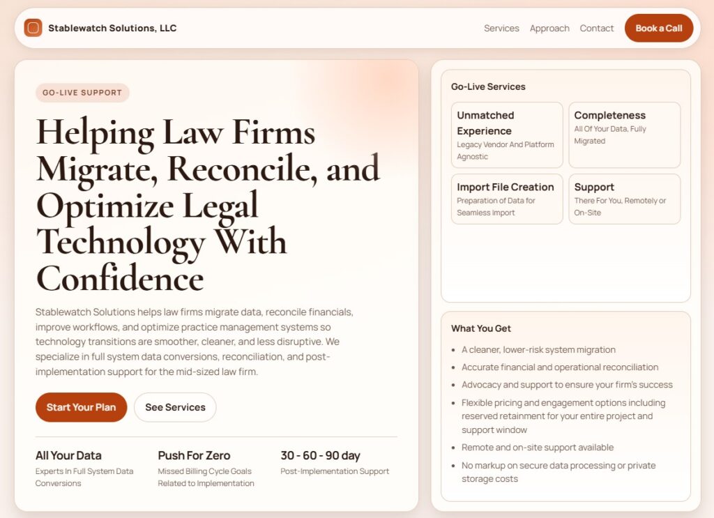 Stablewatch Solutions LLC Front Page
